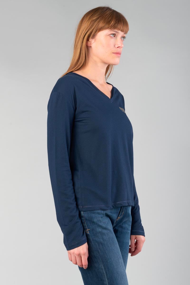 T-shirt Longvtra in blau