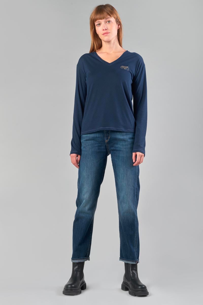 T-shirt Longvtra in blau