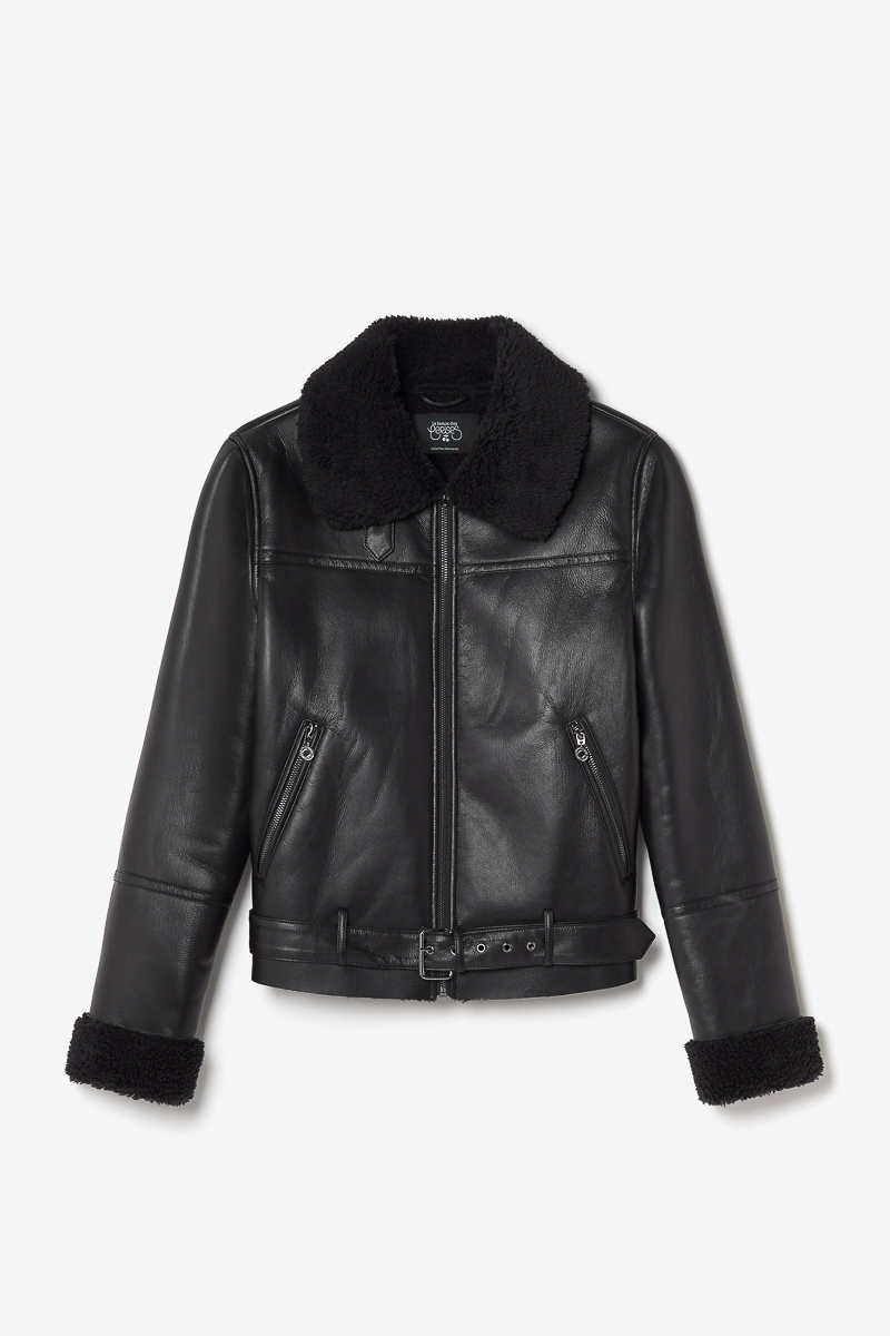 Jacke Manzana in schwarz