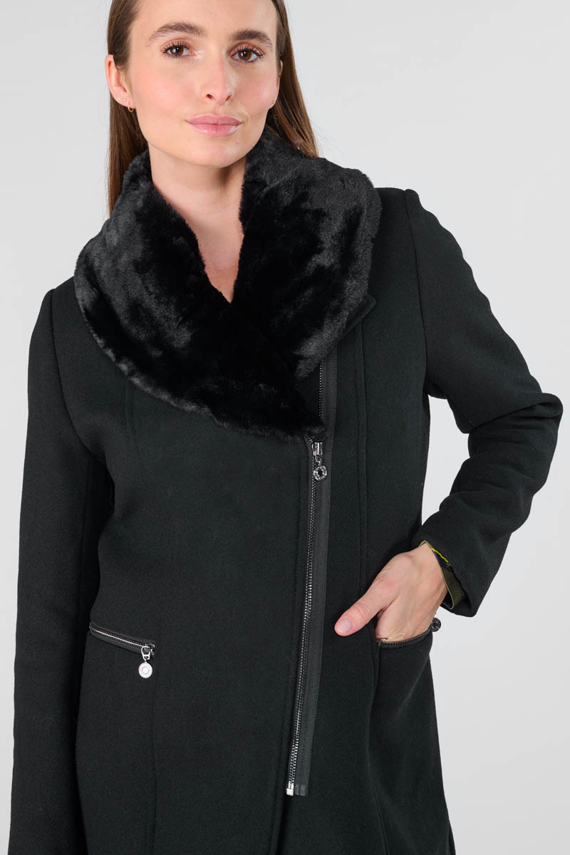Mantel Philine in schwarz