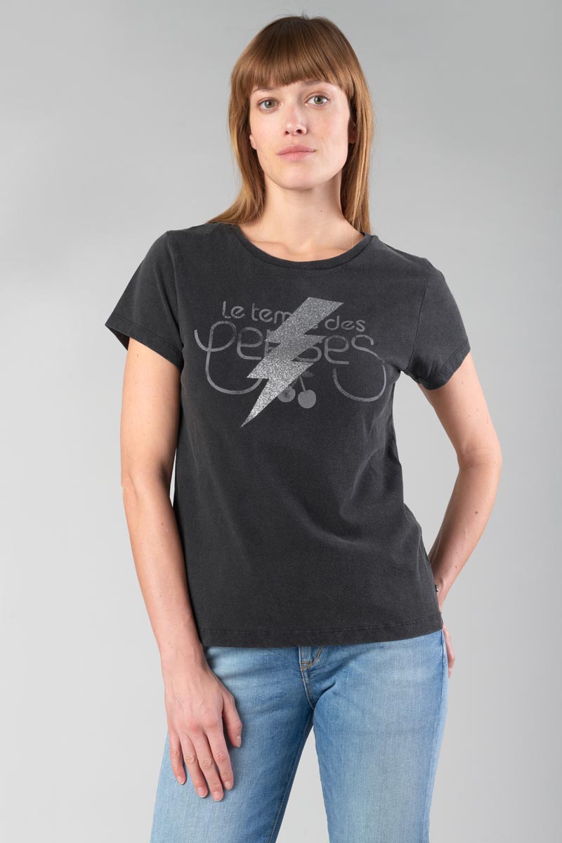 T-shirt Tonito in schwarz