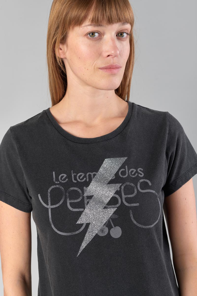 T-shirt Tonito in schwarz