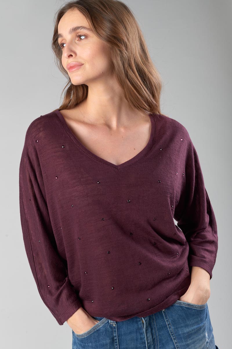 T-shirt Villou in rot