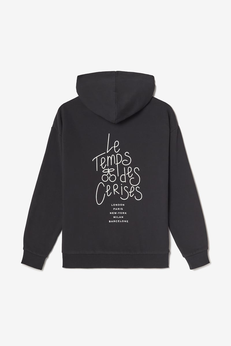 Kapuzen-sweatshirt Samgi in schwarz