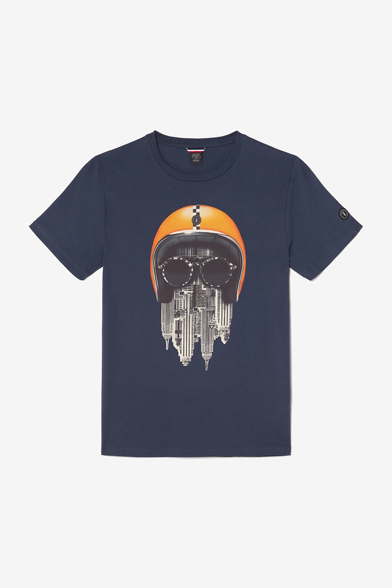 T-shirt Backi in blau