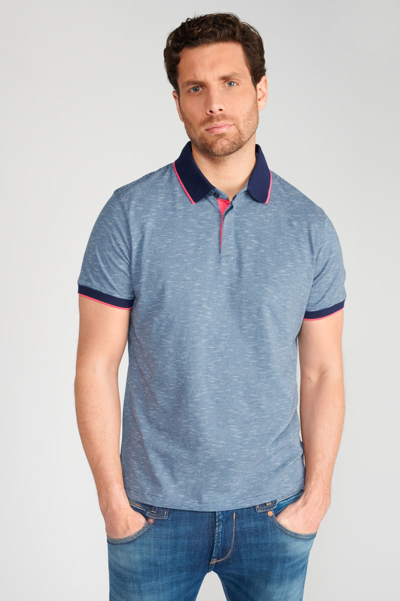 Poloshirt Borel in blau