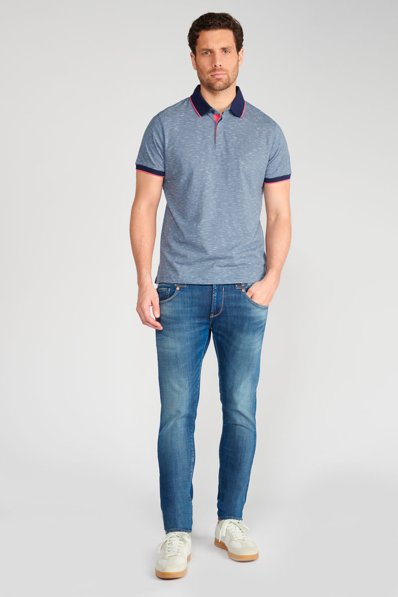 Poloshirt Borel in blau