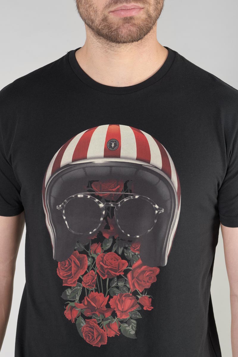 T-shirt Mura in schwarz