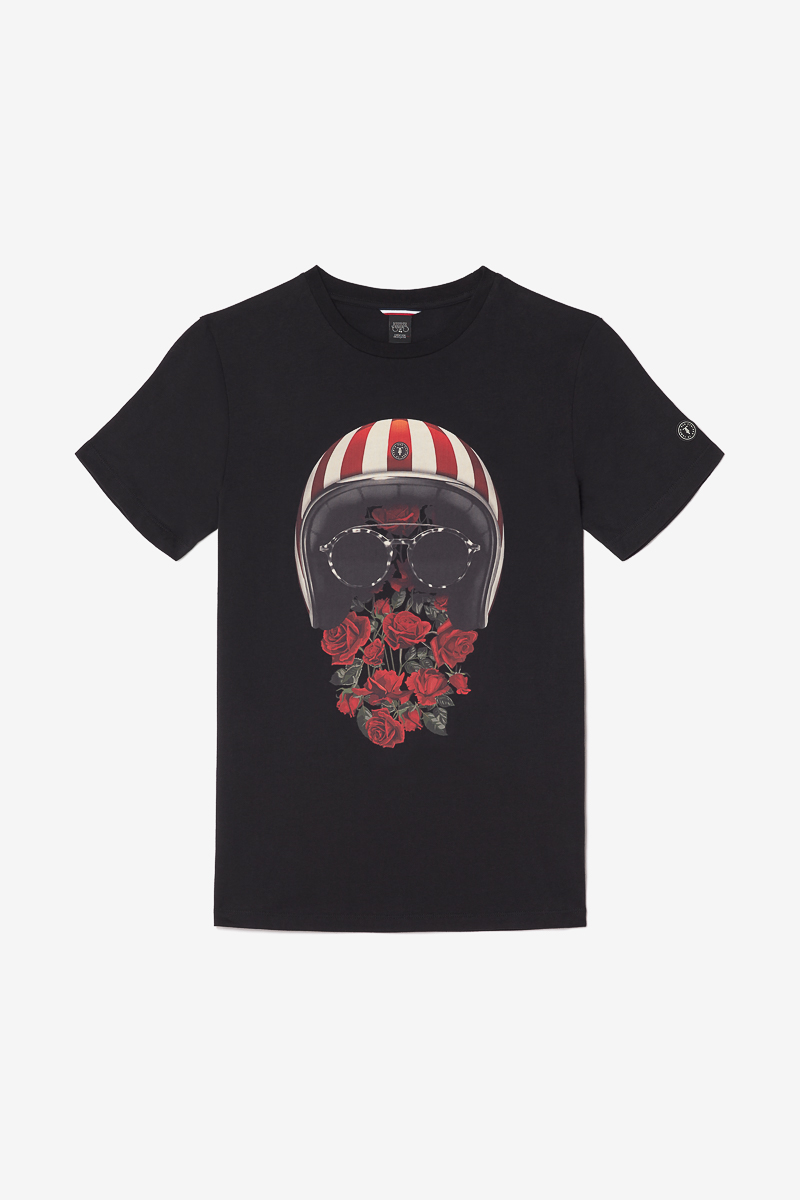 T-shirt Mura in schwarz