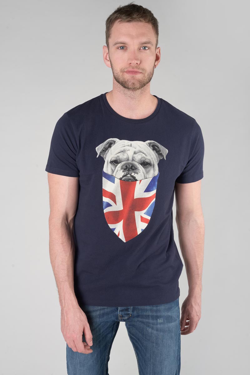 T-shirt Vagrav in blau