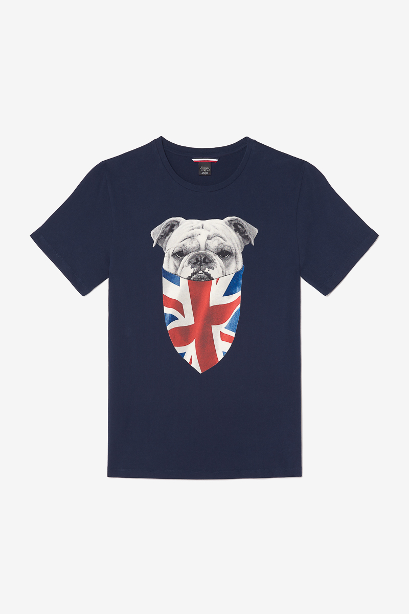 T-shirt Vagrav in blau