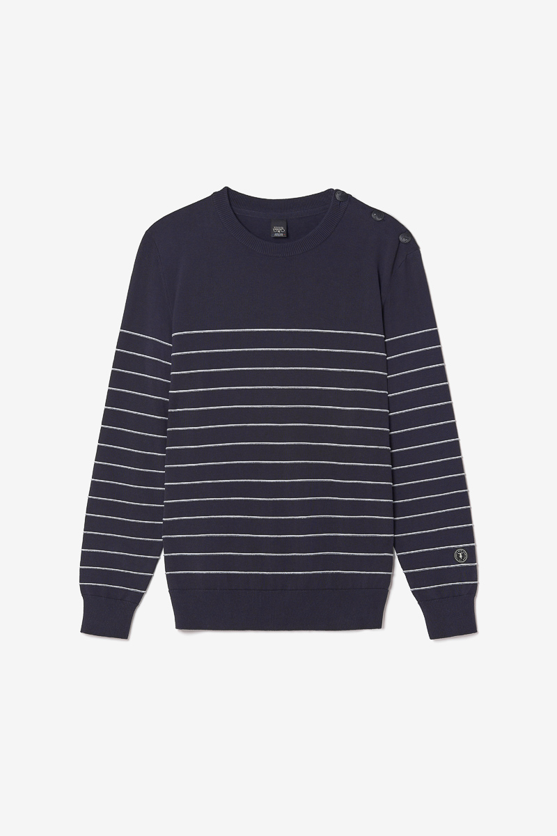 Pullover Vogel in blau