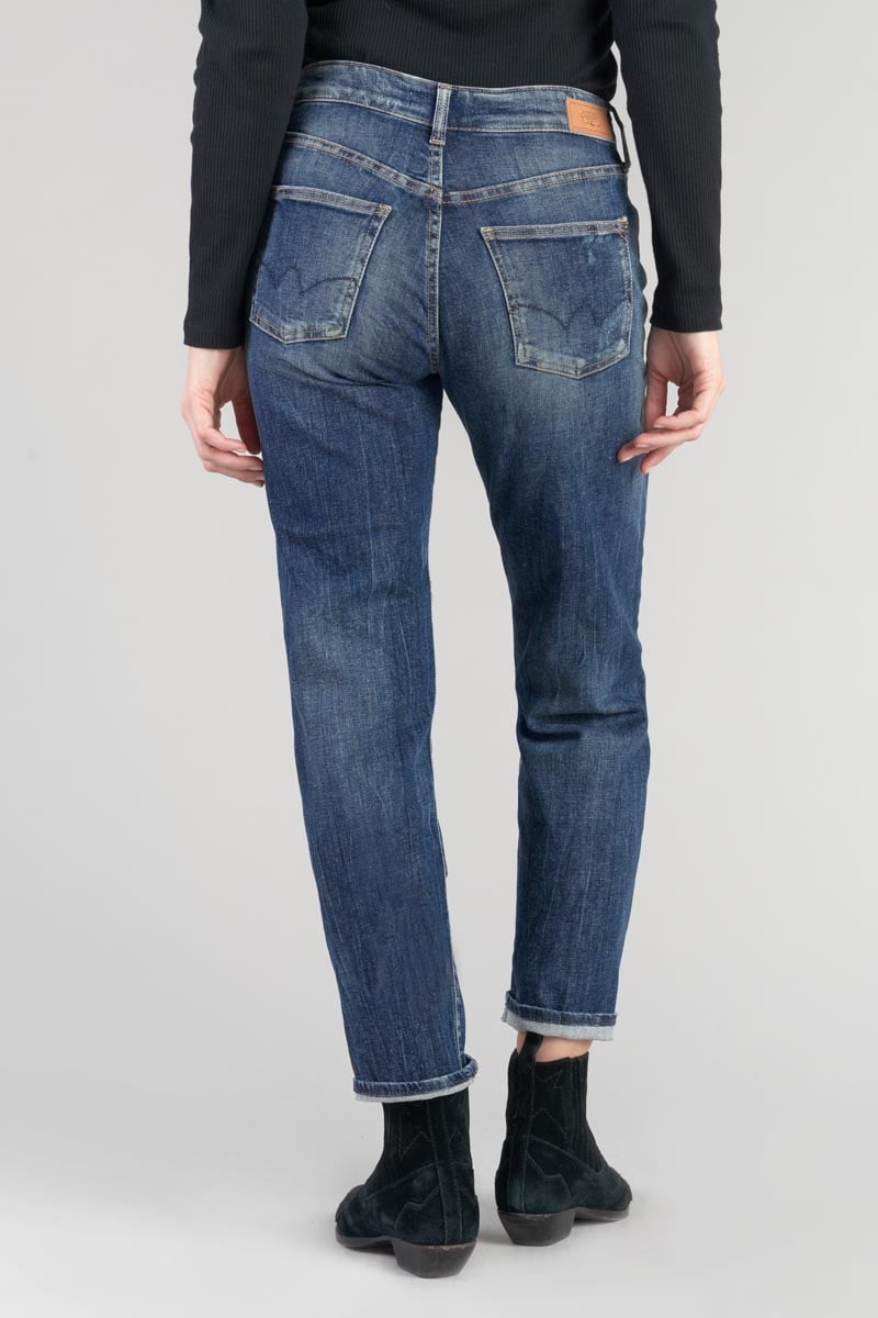 Jeans 400/17 mom Bambino high waist 7/8 destroy blau Nr.2