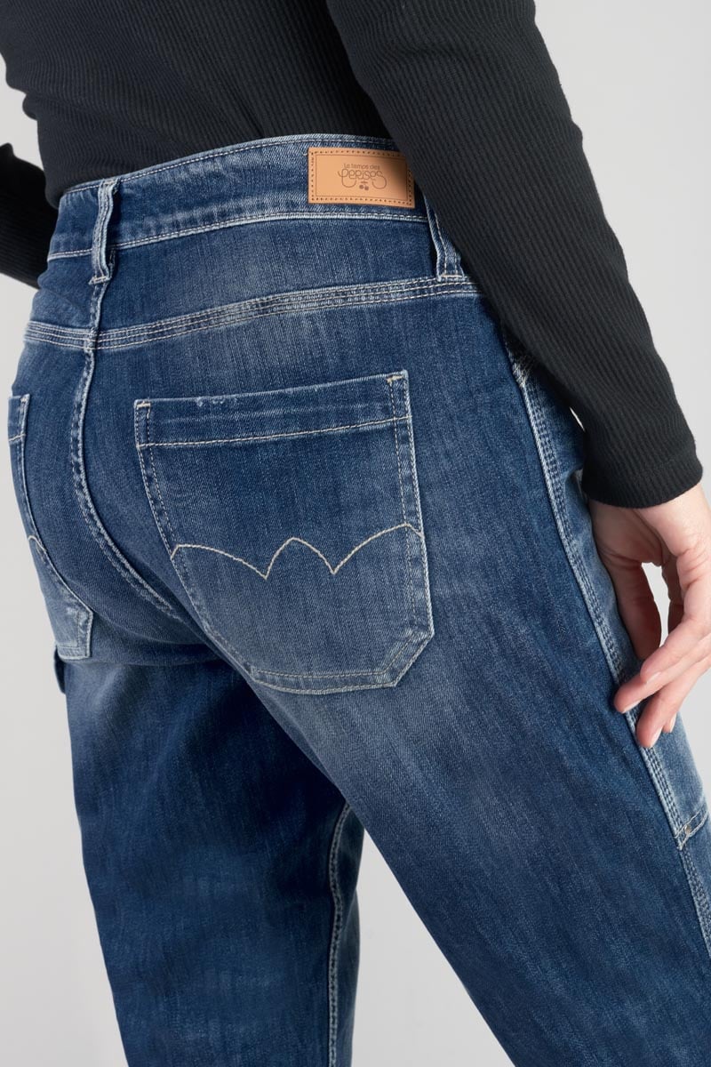Jeans 400/60 girlfriend Union high waist 7/8 destroy blau Nr.3