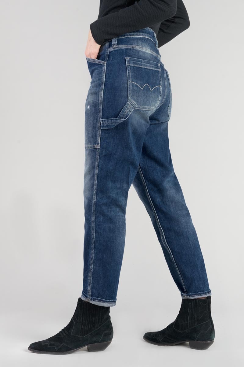 Jeans 400/60 girlfriend Union high waist 7/8 destroy blau Nr.3