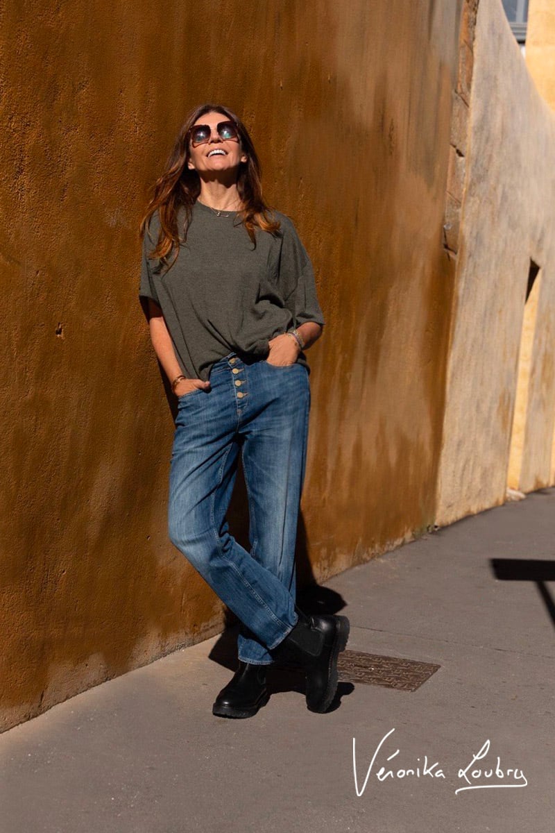 James 400/60 girlfriend by Véronika Loubry Jeans mit hoher Taille blau Nr. 3