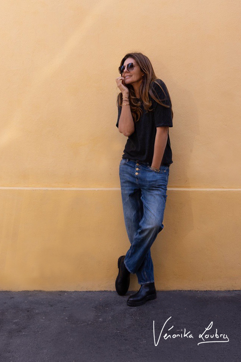 James 400/60 girlfriend by Véronika Loubry Jeans mit hoher Taille blau Nr. 3