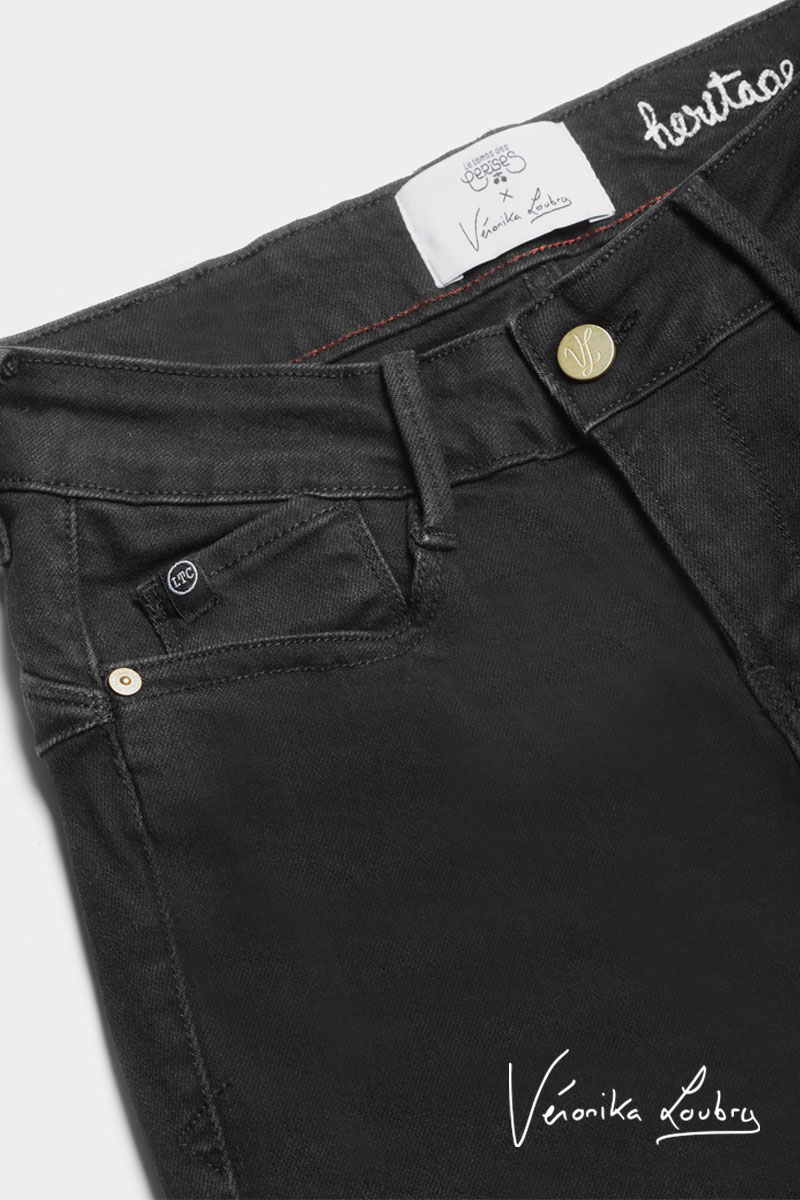 Luc pulp regular by Véronika Loubry schwarze Jeans Nr. 0