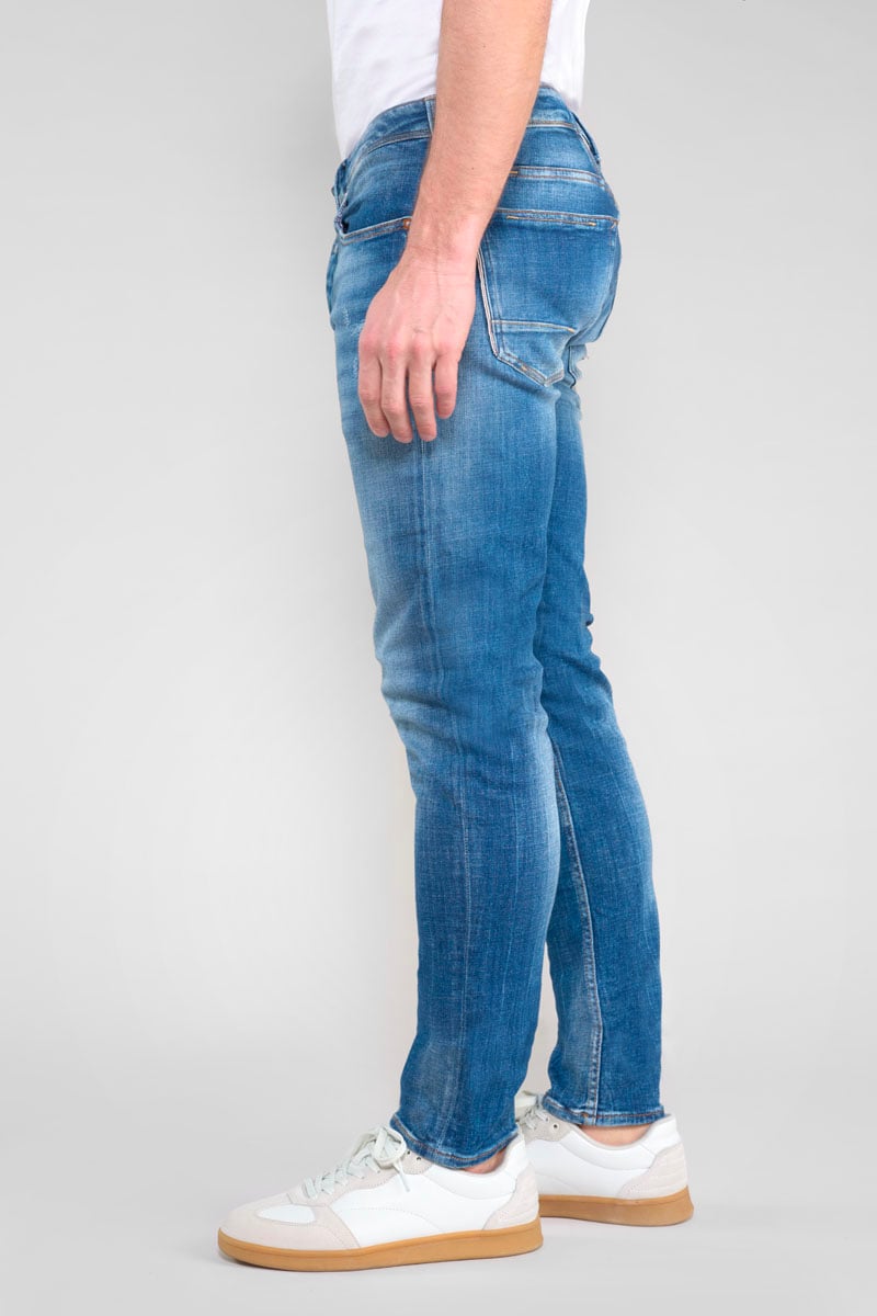 Jeans 600/17 adjusted Basic destroy blau Nr.3