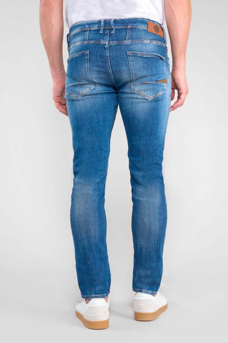 Jeans 600/17 adjusted Basic destroy blau Nr.3