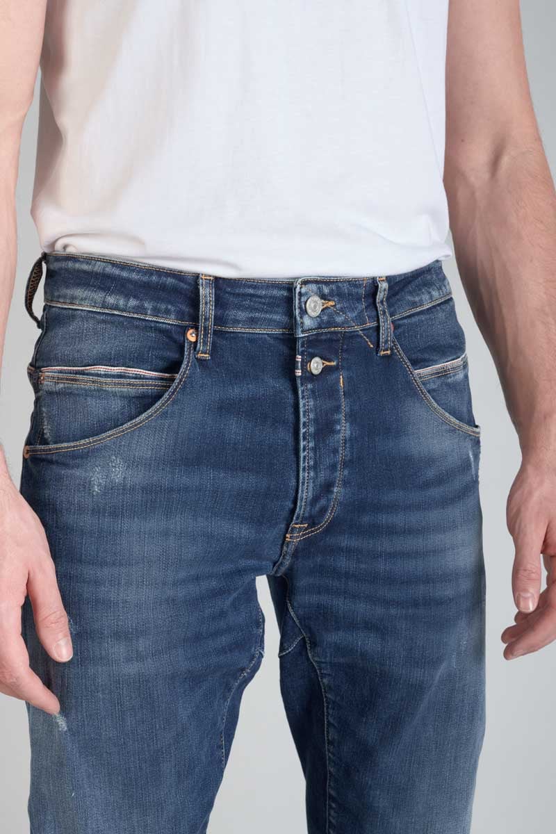 Jeans 900/03 tapered twisted Auteuil destroy blau Nr.3