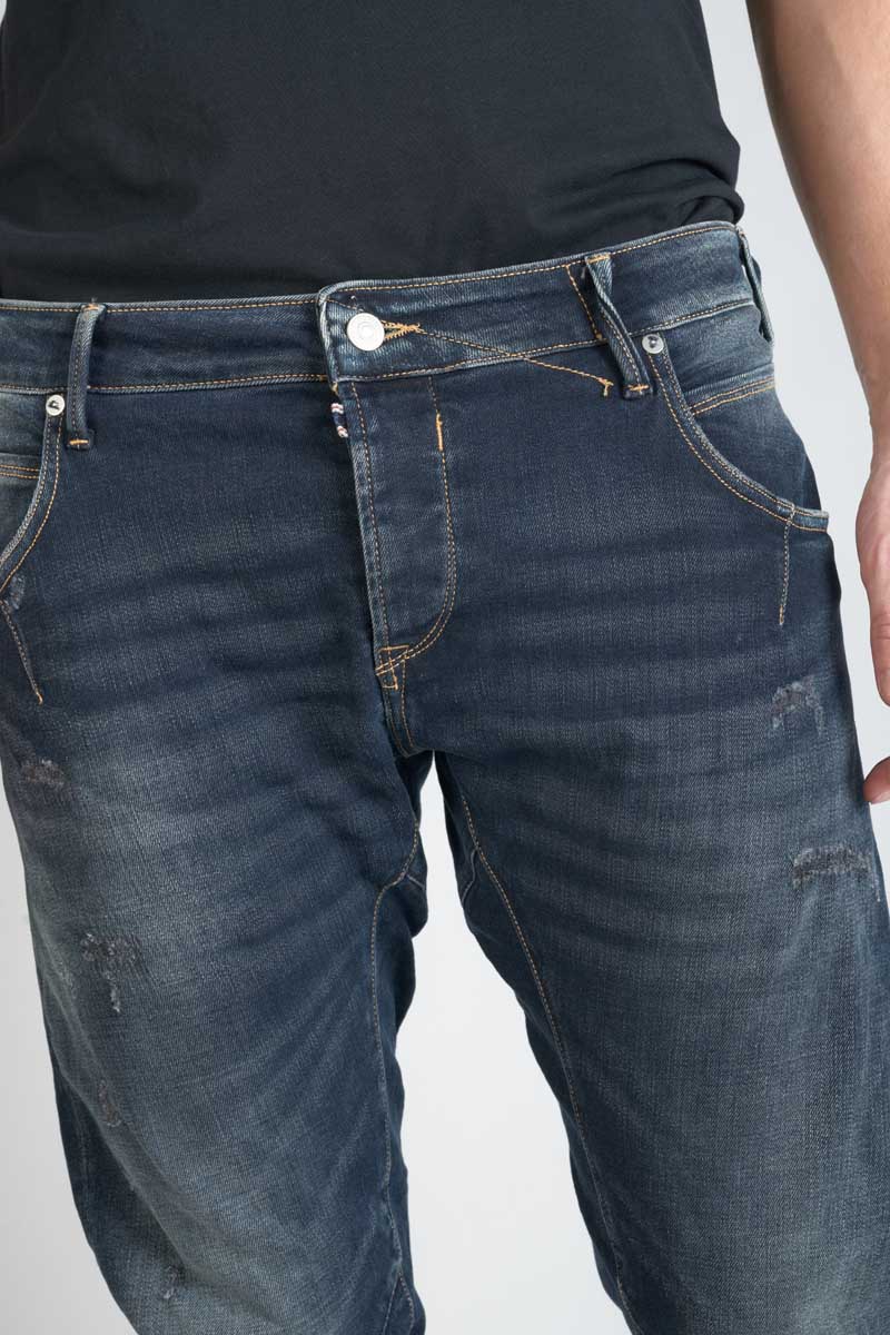 Jeans 900/03 tapered twisted Pasteur destroy blau-schwarz Nr.2