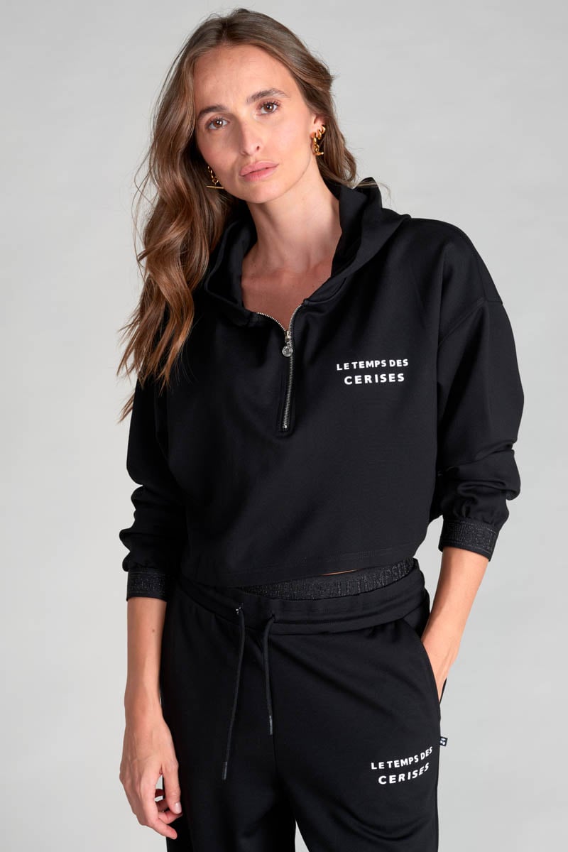 Kapuzen-sweatshirt Jemmagi in schwarz