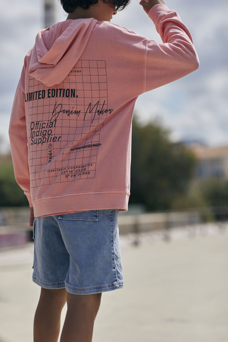 Kapuzen-sweatshirt Anibo in orange
