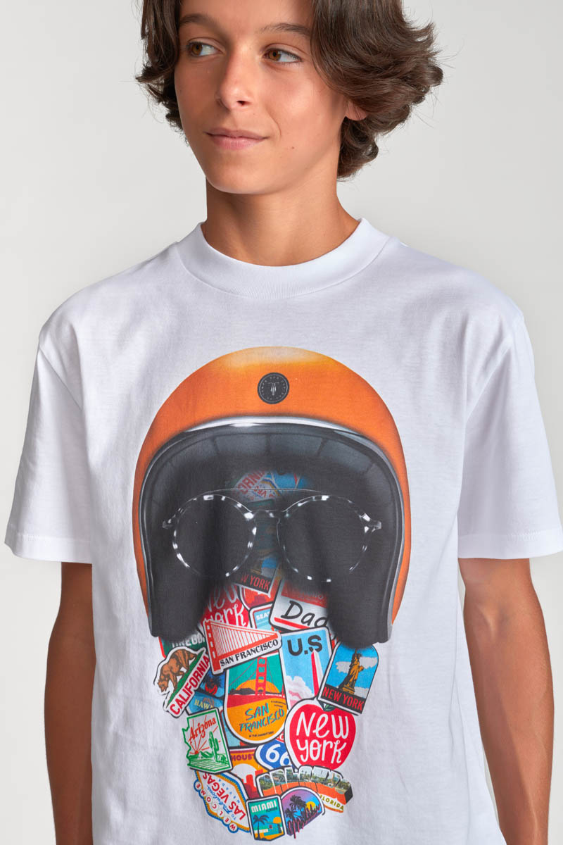 T-shirt Jakebo in weiß