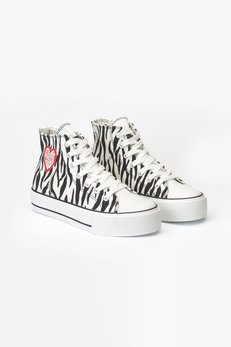 Hoher Sneaker Dream mit Zebramuster