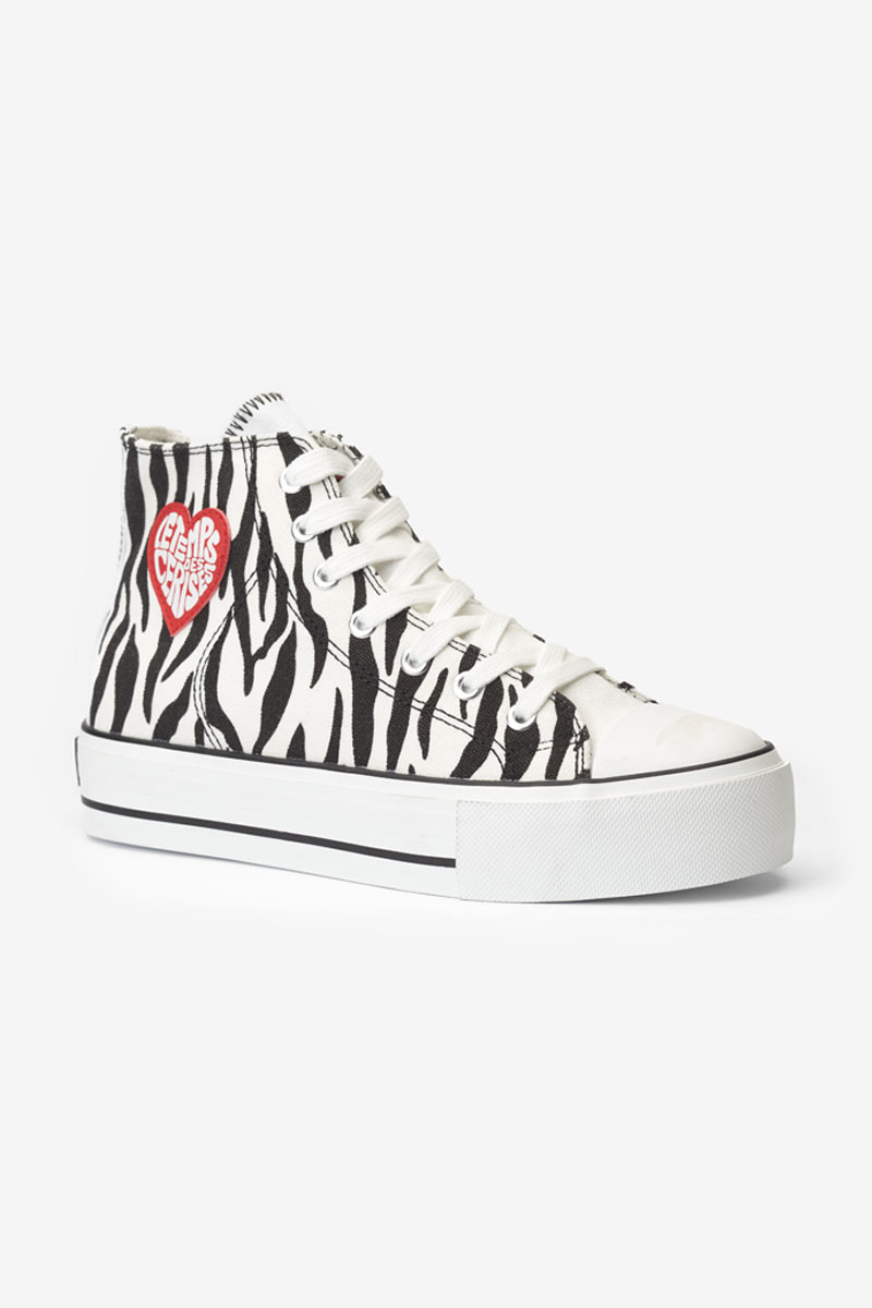 Hoher Sneaker Dream mit Zebramuster