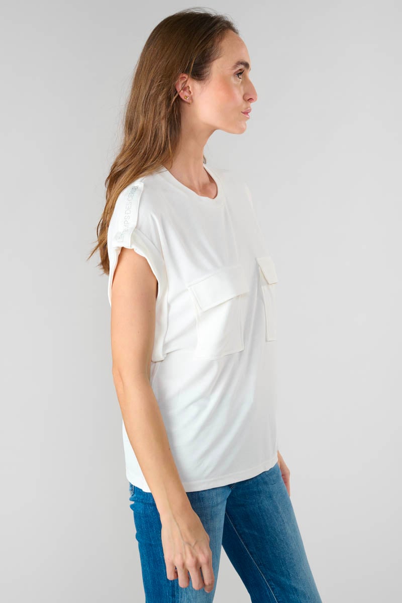 T-shirt Freesia in weiß