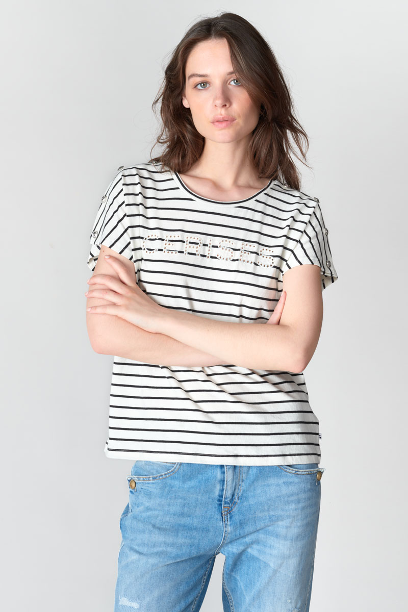 T-shirt Lilas in weiß