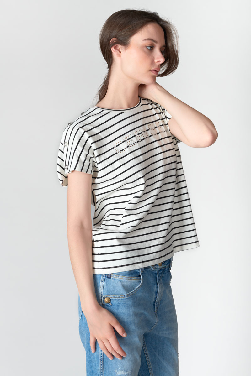 T-shirt Lilas in weiß