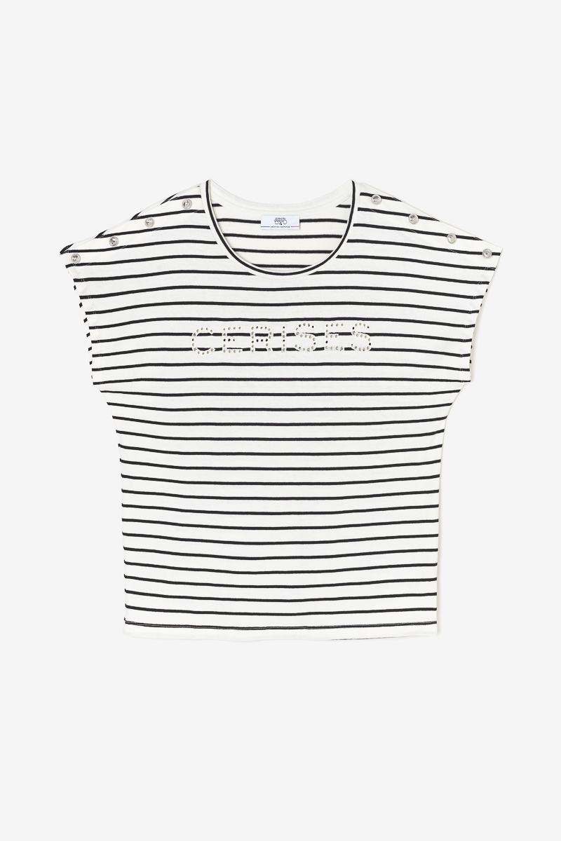 T-shirt Lilas in weiß