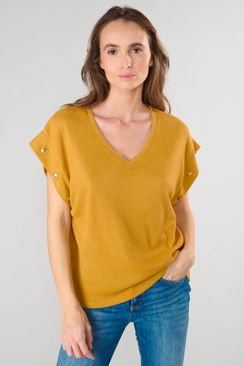T-shirt Narciss in gelb