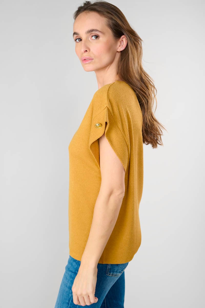 T-shirt Narciss in gelb