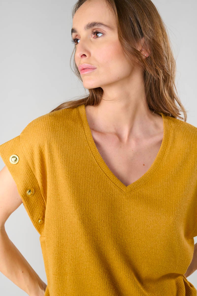 T-shirt Narciss in gelb