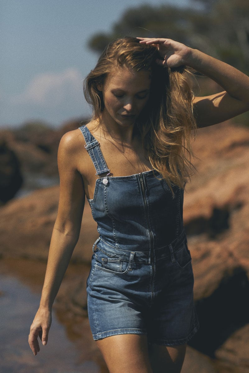 Playsuit Sofia in blau