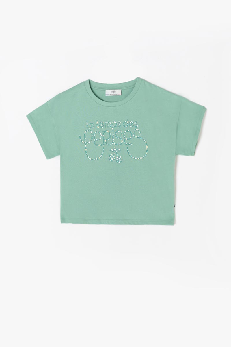 T-Shirt Anwargi grün bedruckt