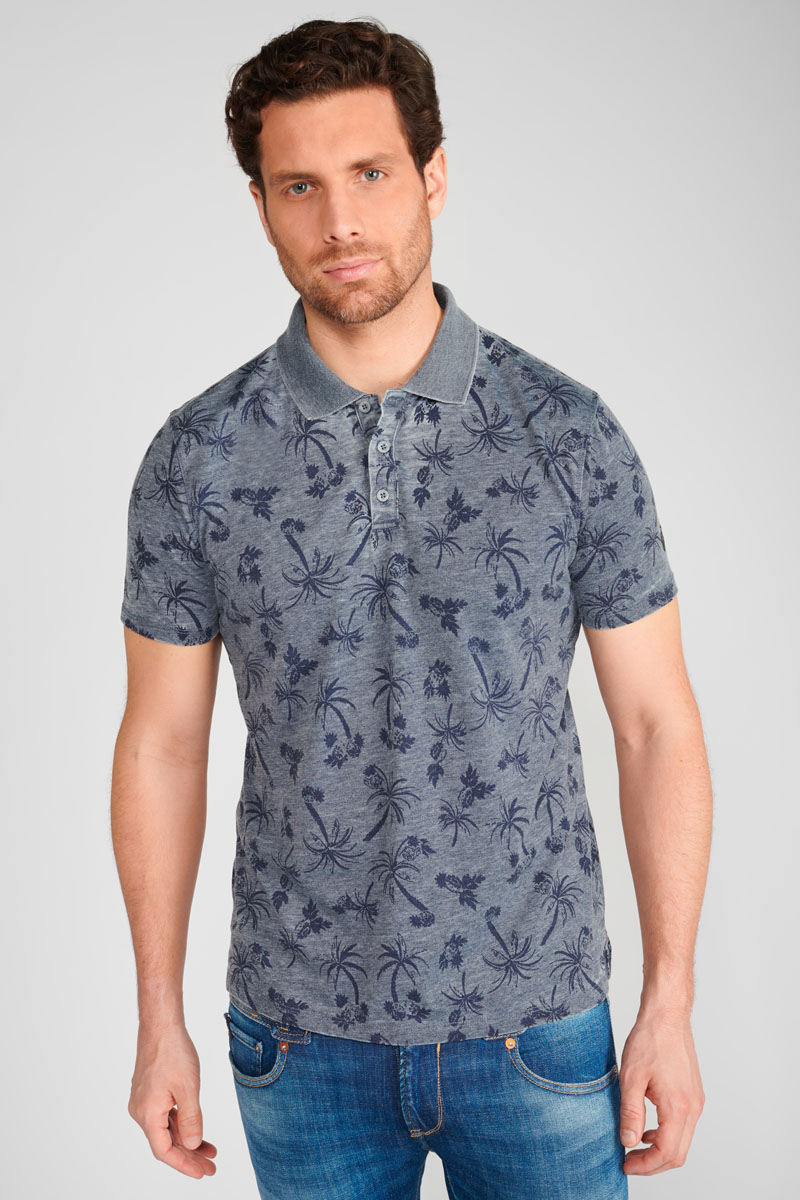 Poloshirt Fezur in blau