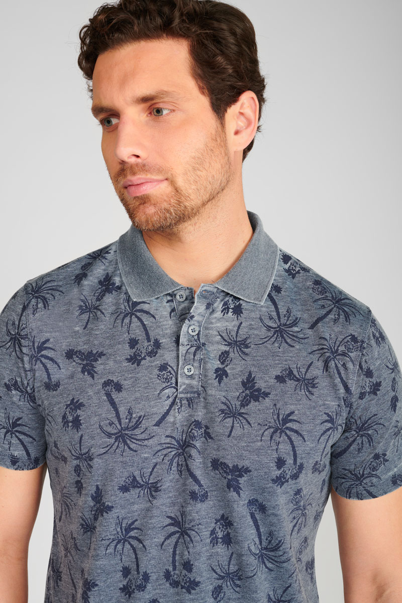 Poloshirt Fezur in blau
