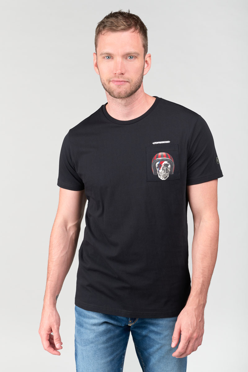 T-shirt Holt in schwarz