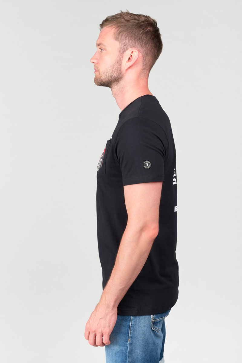 T-shirt Holt in schwarz