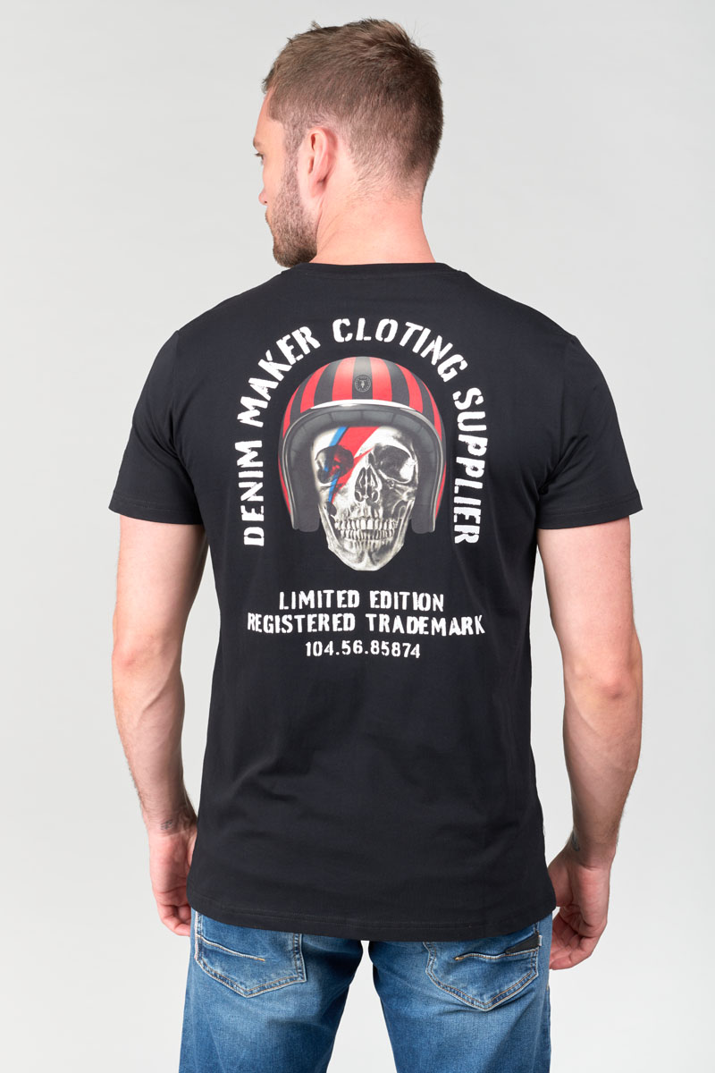 T-shirt Holt in schwarz