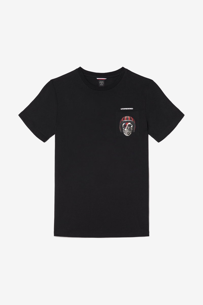 T-shirt Holt in schwarz
