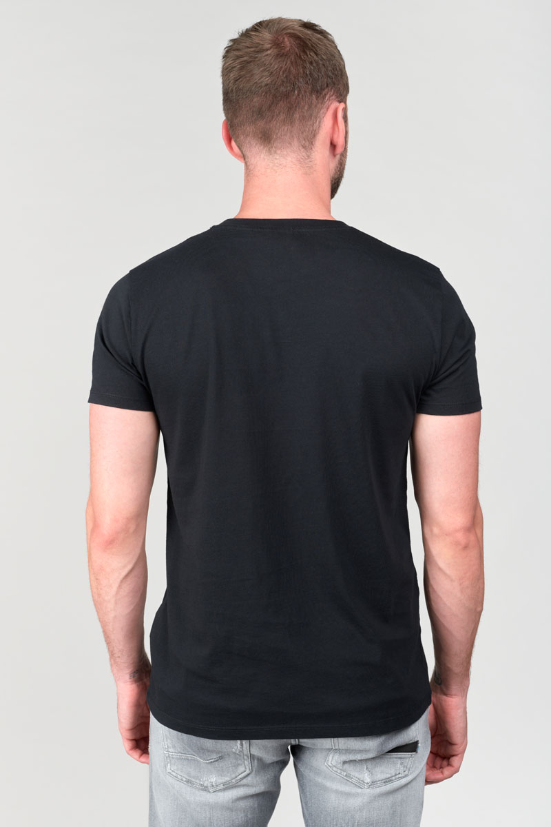 T-shirt Peralta in schwarz