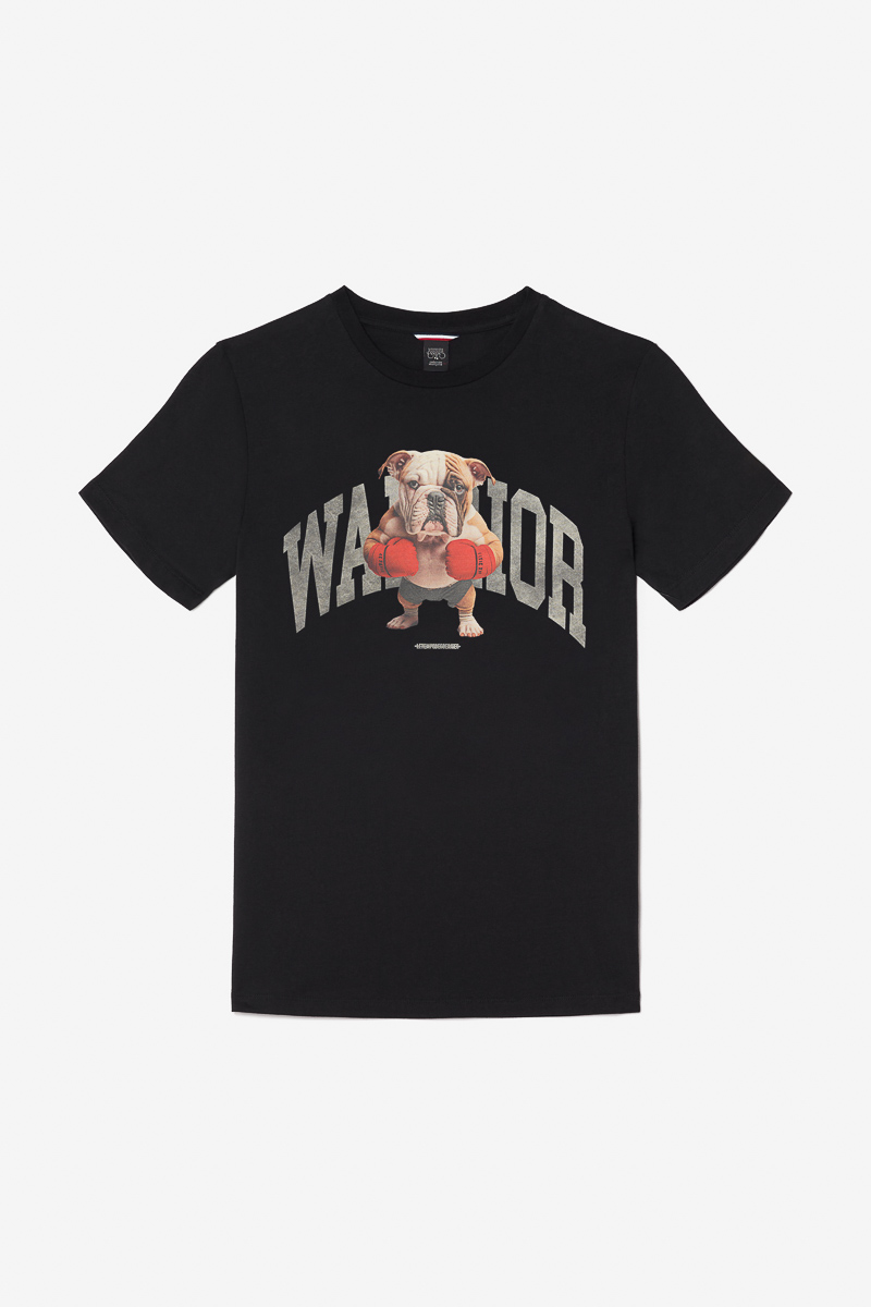 T-shirt Wells in schwarz
