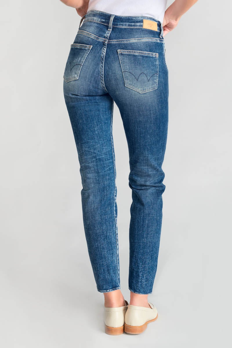 Jeans 400/17 mom Quers high waist 7/8 destroy blau Nr.3
