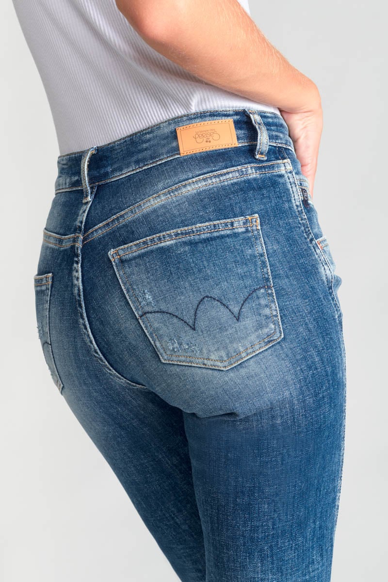 Jeans 400/17 mom Quers high waist 7/8 destroy blau Nr.3